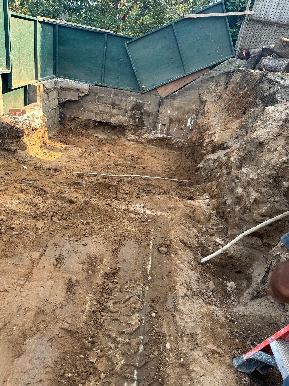 Completed commercial concrete foundation Queens NY
